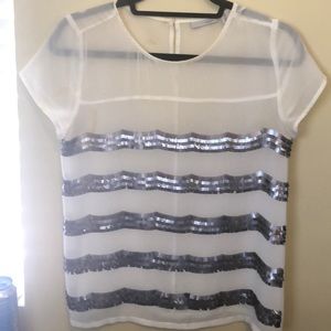 Halogen Shimmer Top